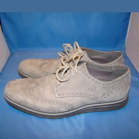 Men's Cole Haan Wingtip Oxford Shoes  11M Gray - Picture 1 of 7